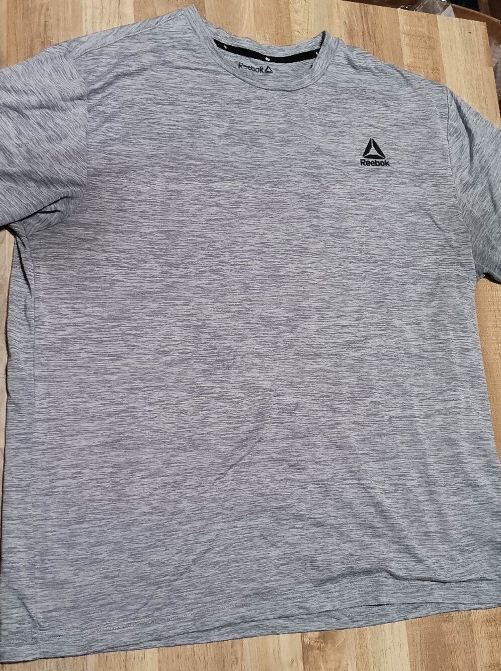 Reebok Men’s Grey Heather Performance T-Shirt Size Large